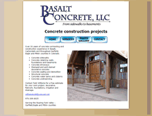Tablet Screenshot of basaltconcrete.com